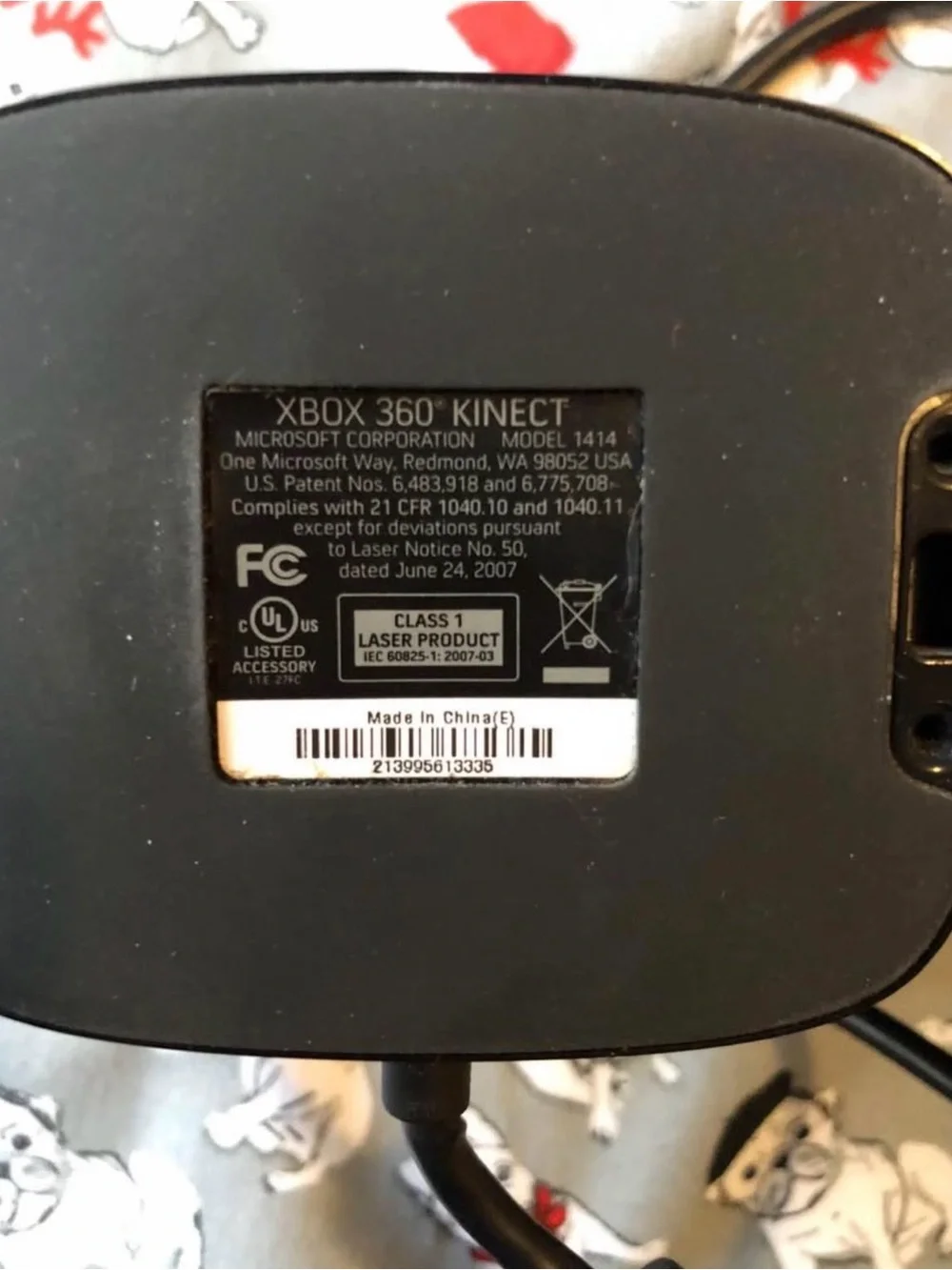 Microsoft Xbox 360 Kinect Sensor - Black